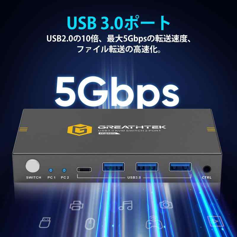 USB3.0 HDMI KVM�����å���4K@60Hz��HDMI2.0