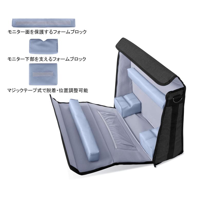 Damero iMac用バッグ 21.5インチ imac 持ち運び トートバッグ 周辺機器収納ポケット付き
