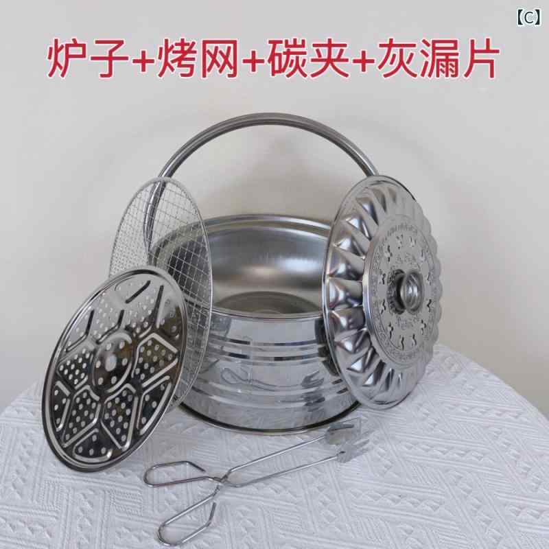 ストーブ 暖房器具 火鉢 炭火コンロ 焚き火台 BBQグリル アウトドア 炭火焼 キャン...