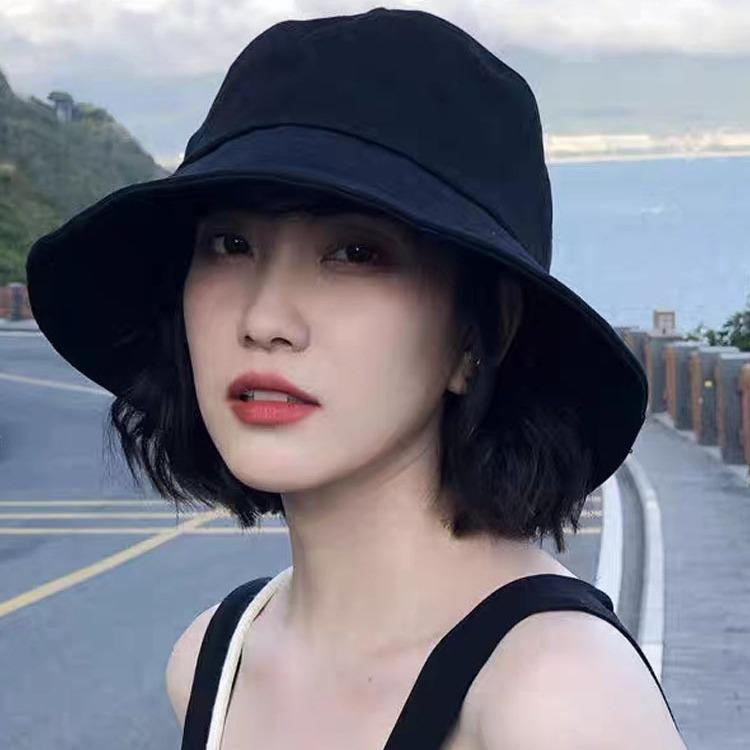 樂天商城 - フィッシングハット メンズ レディース 春夏 ユニセックス 韓国風 ベーシック 防晒 遮陽 ブラック 軽量 通気性 コットン素材 ストリートファッション 普段使い キャップ ハット 帽子 ベレー風