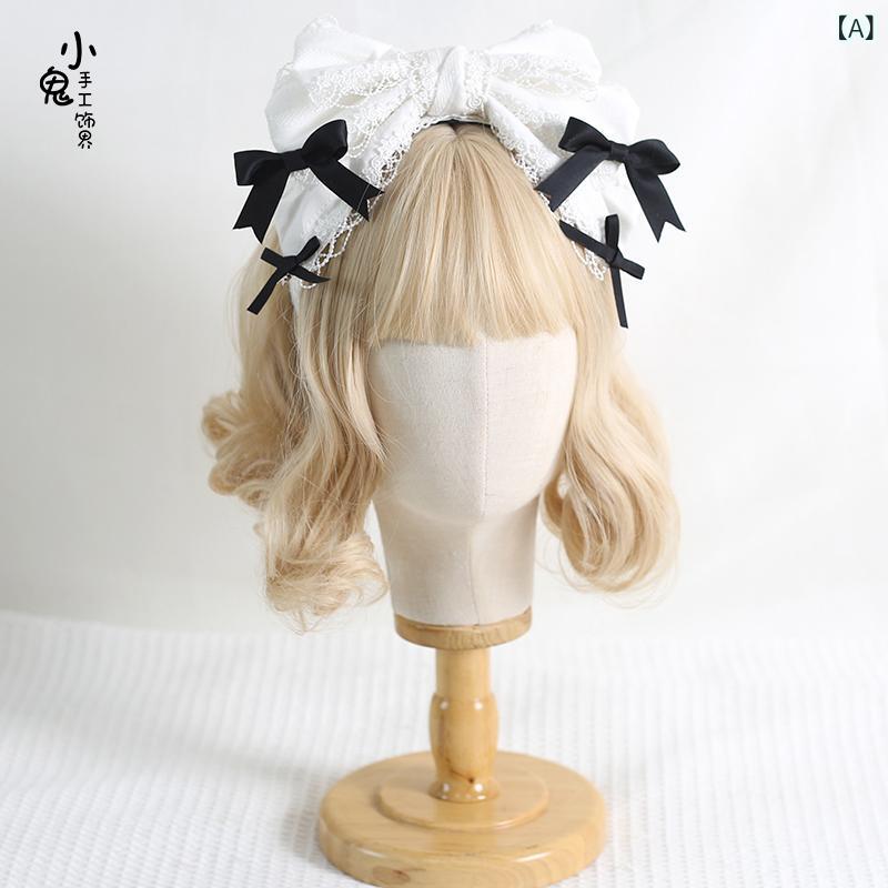 ゴスロリ ヘアバンド 少女 黒紫 ゴシック ドール ロリータ 十字 レース リボン 防滑 蝶結び ヘアアクセサリー かわいい ヘッドアクセ フラワー ヘアゴム ヘアピン ヘアクリップ コスプレ ウィッグ アクセサリー ヘッドドレス ティアラ ティアード