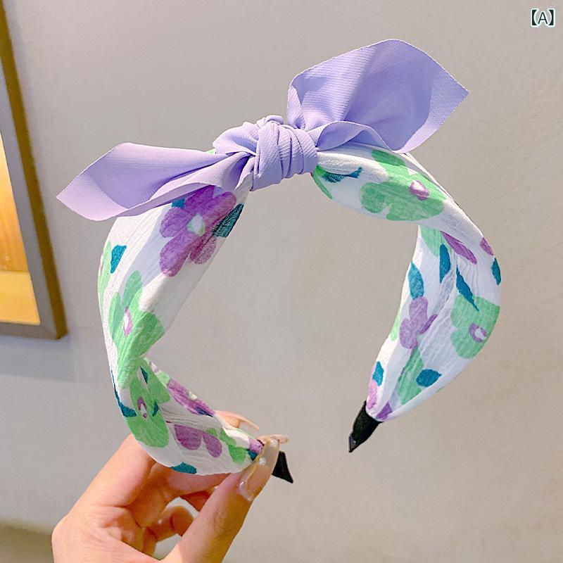 女の子 ヘアバンド 子供用 夏用 かわいい 布製 防滑 ヘアアクセサリー 赤ちゃん用 蝶結び 草莓柄 雛菊柄 軽量 伸縮性 ピンク系 アイボリー 春夏 普段使い 通園バッグ トップス コーデ