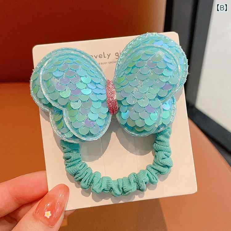 ヘアゴム 子供用 女の子 キッズ かわいい 蝶結び ラメ 光沢 髪ゴム ポニーテール ...
