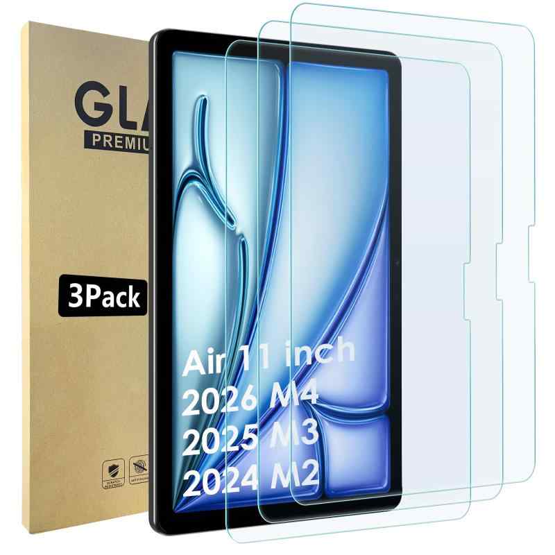 Bigqin iPad 対応 フィルム 強化ガラス 液晶保護フィルム 衝撃吸収 指紋防止 高透過率 気泡防止