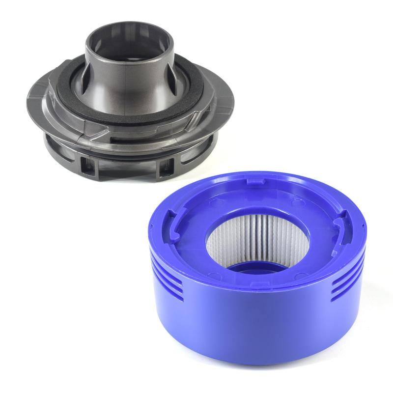 ZLiT モーターリアカバー リアフィルター for Dyson 用 V7 V8掃除機用 ポストフィルター モーターリアカバー交換部品(モーターリアカバーとリアフィルター)