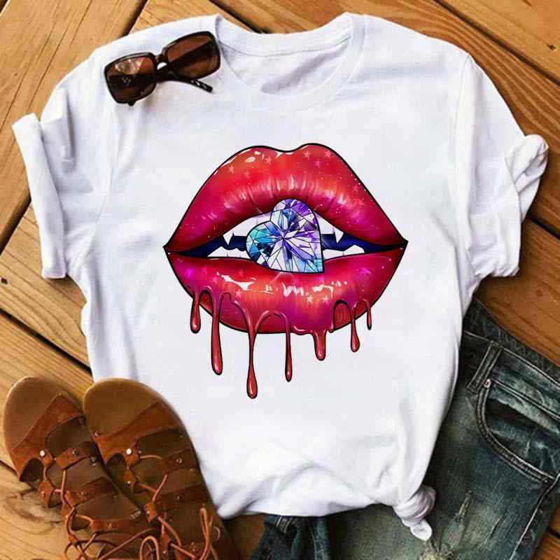 Rakuten - Tシャツ トップス 女性用 半袖 プリント柄 綿素材 軽量 通勤用 普段使い カジュアルスタイル 春夏 ブラック ピンク系 アイボリー 吸湿速乾 伸縮性 ビッグシルエット Vネック 接触冷感