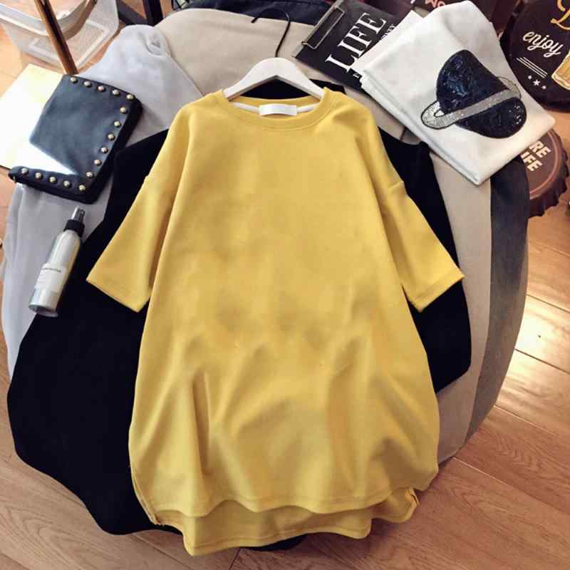 Tシャツ 女性用 夏季 春夏 新款 ワイドシルエット ゆったり 大型 半袖 トップス 女装 上衣 綿素材 吸湿速乾 軽量 通勤用 普段使い 部屋着 カジュアル ブラック ピンク系 アイボリー 接触冷感 再生繊維 ビッグシルエット Vネック 切り替えデザイ