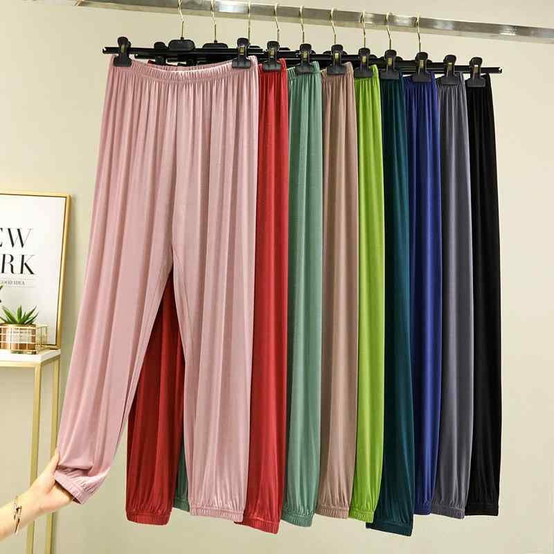 レディース ルームウェア 長パンツ 接触冷感 薄手 ゆったり 春夏 秋冬 防蚊 ホームウェア スポーツ 外出着 裾ゴム ヨガパンツ 綿混 軽量 吸湿速乾 通勤 普段使い アウトドア カジュアル ブラック グレー ピンク系