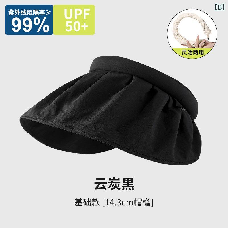 女性用 夏 UVカット 大つば 通気性 サンハット 貝殻型 軽量 外出 旅行 ビーチ アウ...
