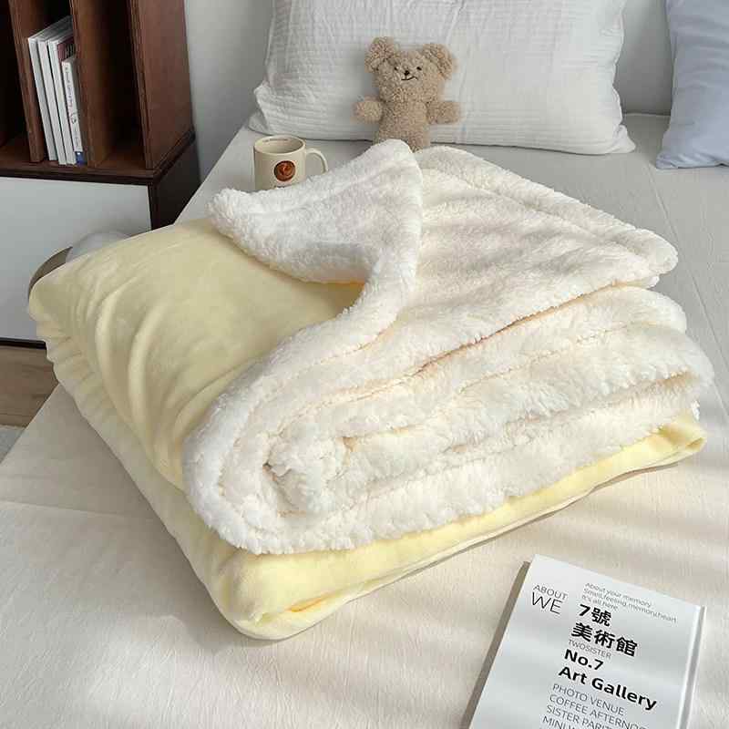 樂天商城 - ブランケット 冬用 厚手 再生繊維 毛布 ふわふわ 昼寝 オフィス ソファカバー 学生寮 コーラルフリース 小型 暖か 柔らか 掛け布団