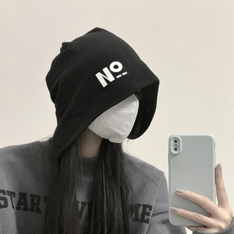 帽子 レディース ニット 耳当て 漁夫帽 紐付き 暖か 大きめ頭囲 頭包み ビーニー風 素顔対応 百搭 秋冬 綿混 柔らか 普段使い