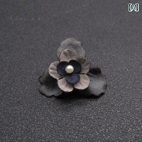 ベネフィメントショップのブローチ 花モチーフ スーツ用 メンズ レディース 個性派 胸元飾り アクセサリー 光漏れ防止 ピン留め ユニセックス フォーマル ビジネス 普段使い｜アングル2