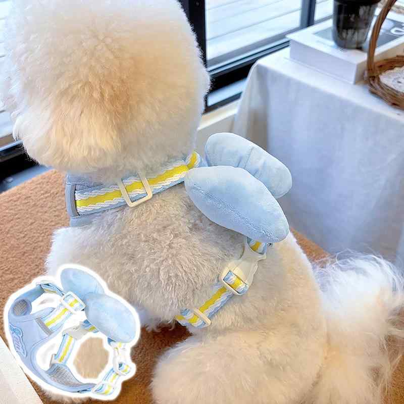 小型犬用 背心ハーネス 脱走防止 リード 散歩用 ペット用品 軽量 耐久性 調整可能 ...