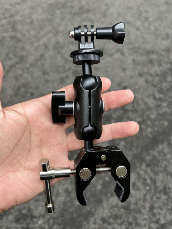 自転車用 カメラ マウント ハンドルバー 固定 360度 全景 アクション カメラ アク...