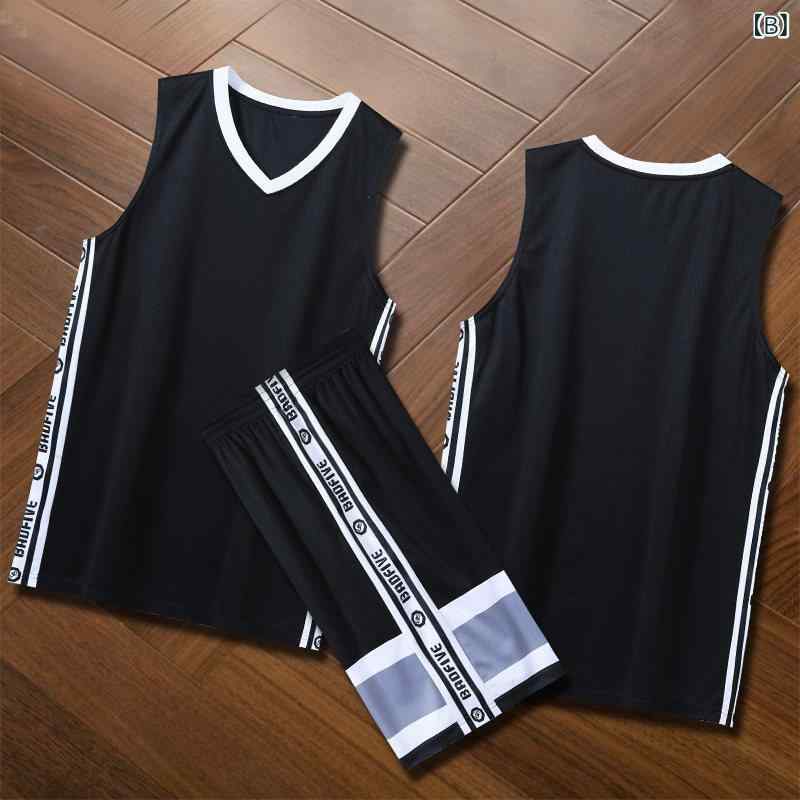 ベネフィメントショップのバスケットボール ユニフォーム キッズ 男の子 夏用 セット トレーニング ウェア 背心 試合用 練習服 通気性 吸湿速乾 メッシュ スポーツ アウトドア｜アングル2