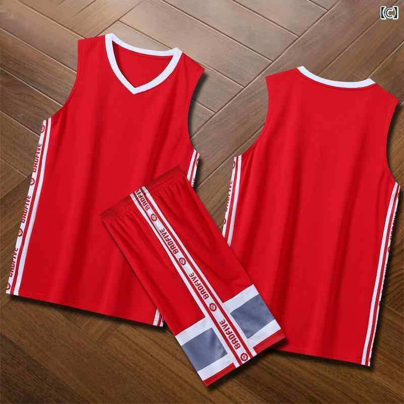 ベネフィメントショップのバスケットボール ユニフォーム キッズ 男の子 夏用 セット トレーニング ウェア 背心 試合用 練習服 通気性 吸湿速乾 メッシュ スポーツ アウトドア｜アングル3