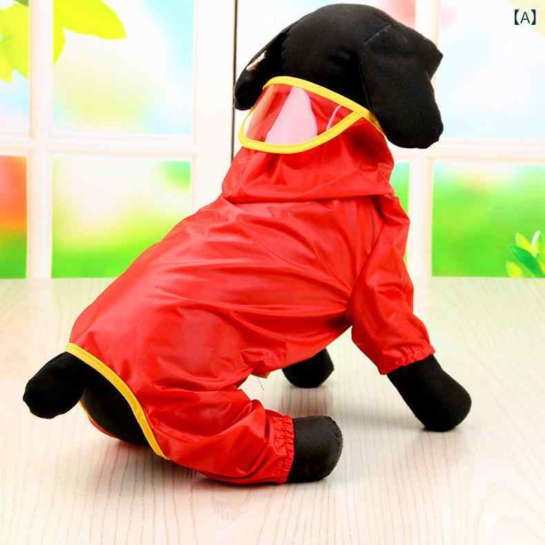 犬用 レインコート 防水 四脚カバー 撥水加工 屋外用 散歩グッズ 小型犬 中型犬 大型犬対応 テディ プードル ビション ポメラニアン ペット用品