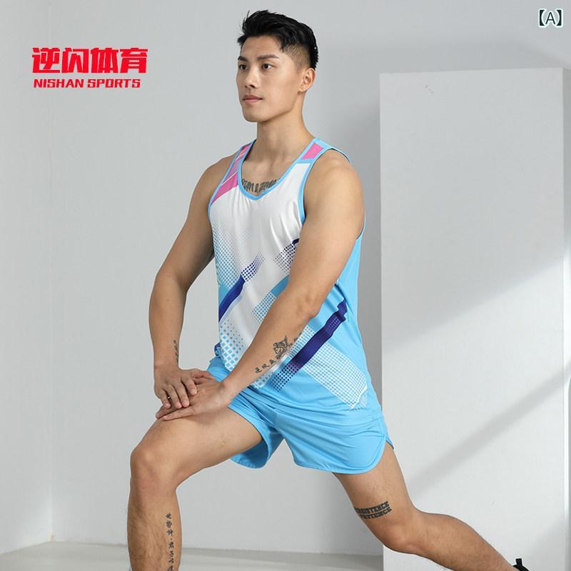 陸上競技服 トレーニングセット 男女キッズ用 ランニングウェア フィットネスウェア タンクトップ 短距離走 マラソン 体操服 試合用 アスレチックウェア ジョギング トップス スポーツトップス