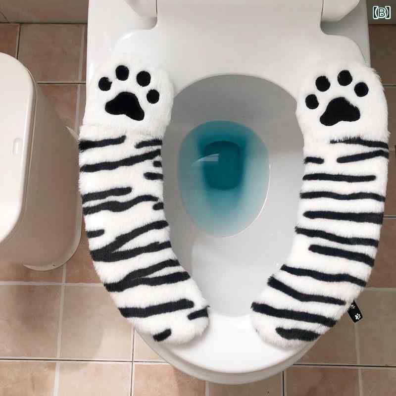 トイレットシーツ かわいい クマの手 滑り止め 家庭用 通年使用 柔らかい クッショ...