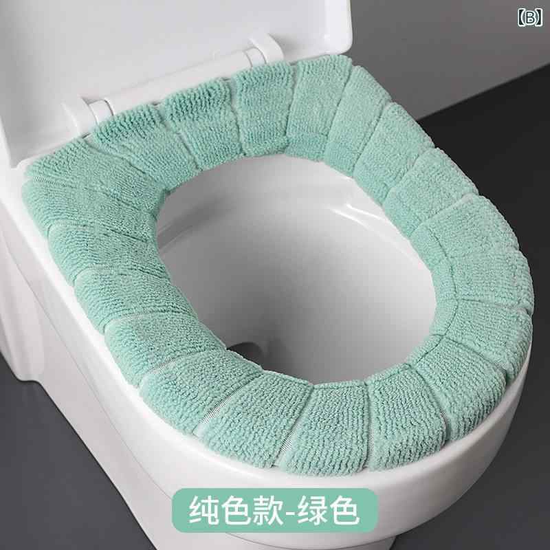 トイレマット 厚手 フリース O型 北欧 汎用 クッション 座面カバー 暖かみ 柔らか...