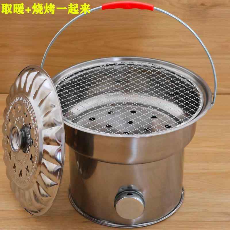 ストーブ 暖房器具 焚き火台 炭火コンロ 囲炉裏 炭火用 暖炉 アウトドア キャンプ用品 野外 炊事 バーベキュー グリル レトロ ヴィンテージ 家用 暖をとる 遠赤外線 頑丈 持ち運び便利 持ち手付き 庭先 テラス ガーデン 炭焼き 料理 野外料理 冬