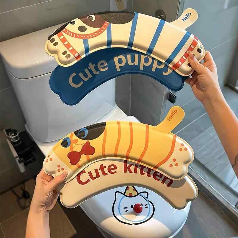 トイレットカバー 便座カバー 防水 かわいい 貼り付け式 通年使用 家庭用 滑り止め...