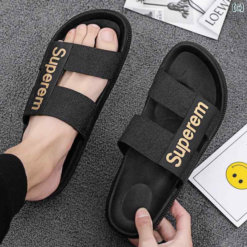 ベネフィメントショップのサンダル メンズ スリッパ 両用 夏用 屋外 滑り止め クッション性 ビッグサイズ アウトドア スポーツ 運転用 ビーチサンダル 軽量 快適 履き心地｜アングル3