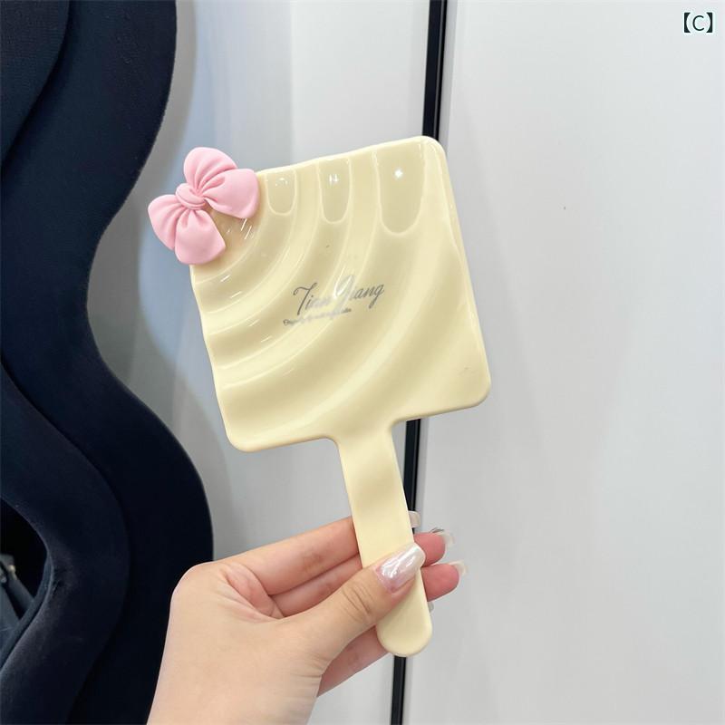 化粧鏡 レディース 手持ち ポータブル メイクミラー コンパクト ミニサイズ 学生用 家庭用 ドレッサー対応 持ち運び便利 小型補妝 外出用 旅行用 benefiment-11142489 ベネフィメントショップ サンプル画像3