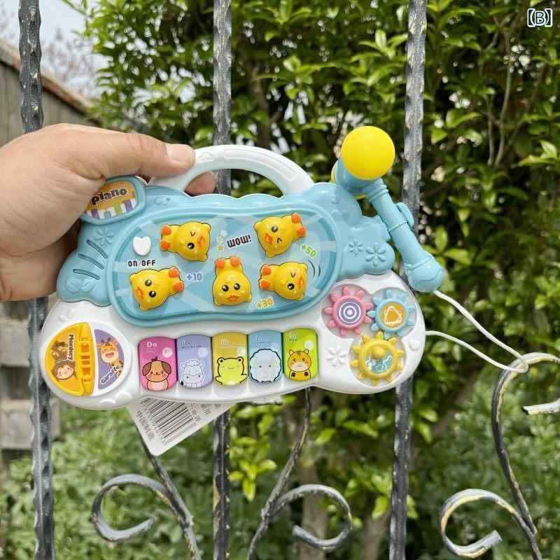 ベビー キッズ 電子ピアノ モグラ叩き 知育玩具 音楽教育 おもちゃ インタラクティブ ゲーム カートゥーン 早期教育 室内遊び 音響機能 手動操作 benefiment-11106891 ベネフィメントショップ サンプル画像2