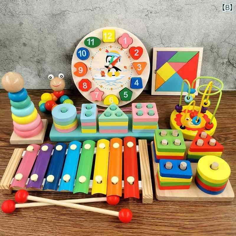 ベネフィメントショップのベビー 知育 音楽玩具 木琴 ピアノ 2way 木製 手叩き 音階学習 室内遊び 音遊び 指先訓練 簡単操作｜アングル2