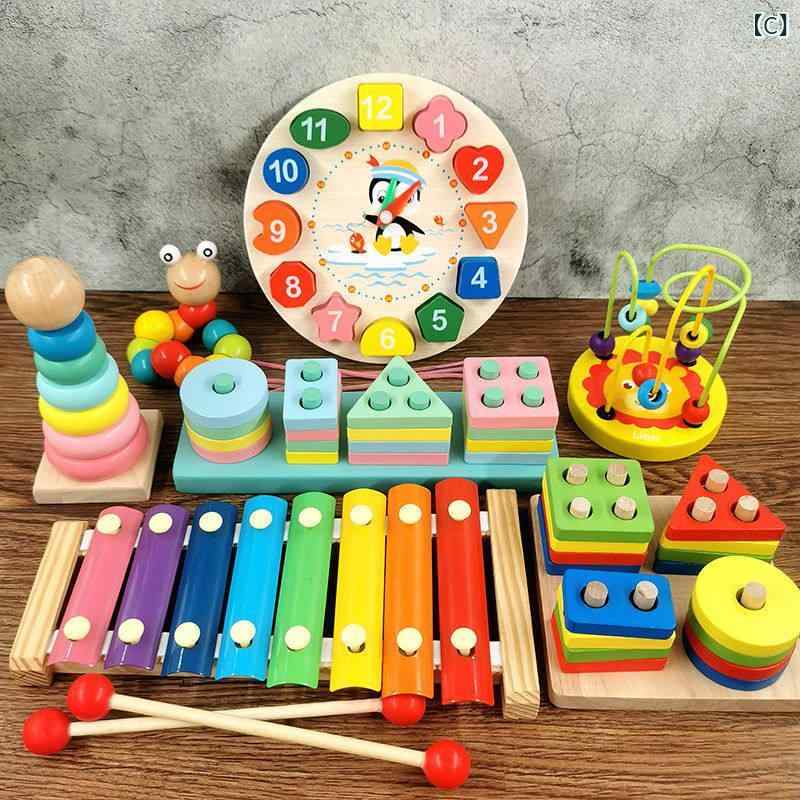 ベネフィメントショップのベビー 知育 音楽玩具 木琴 ピアノ 2way 木製 手叩き 音階学習 室内遊び 音遊び 指先訓練 簡単操作｜アングル3