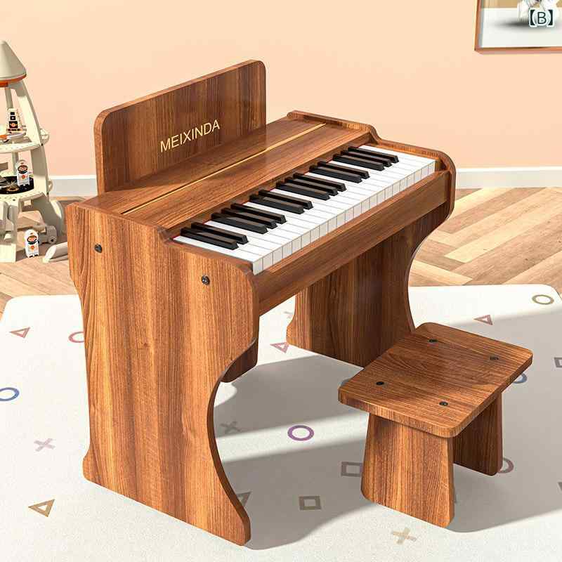 電子ピアノ 子供用 キッズ 玩具 初心者 入門 家庭用 小型 ポータブル キーボード 軽量 学習 楽器 音楽 教育 簡単操作 多彩 音色 メロディ 伴奏 2
