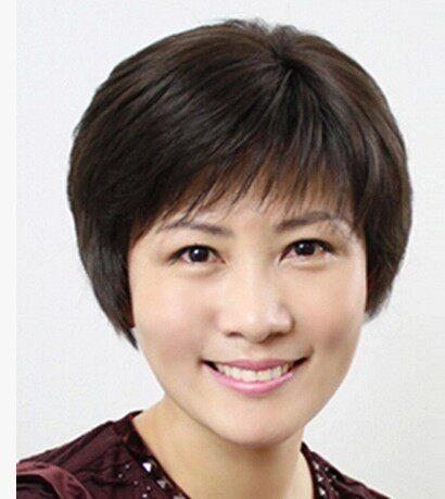 Wigs - レディース ウィッグ 中年女性用 短髪 ストレート サイドバング 通気性 人髪 自然 日常使い 軽量 ファッション