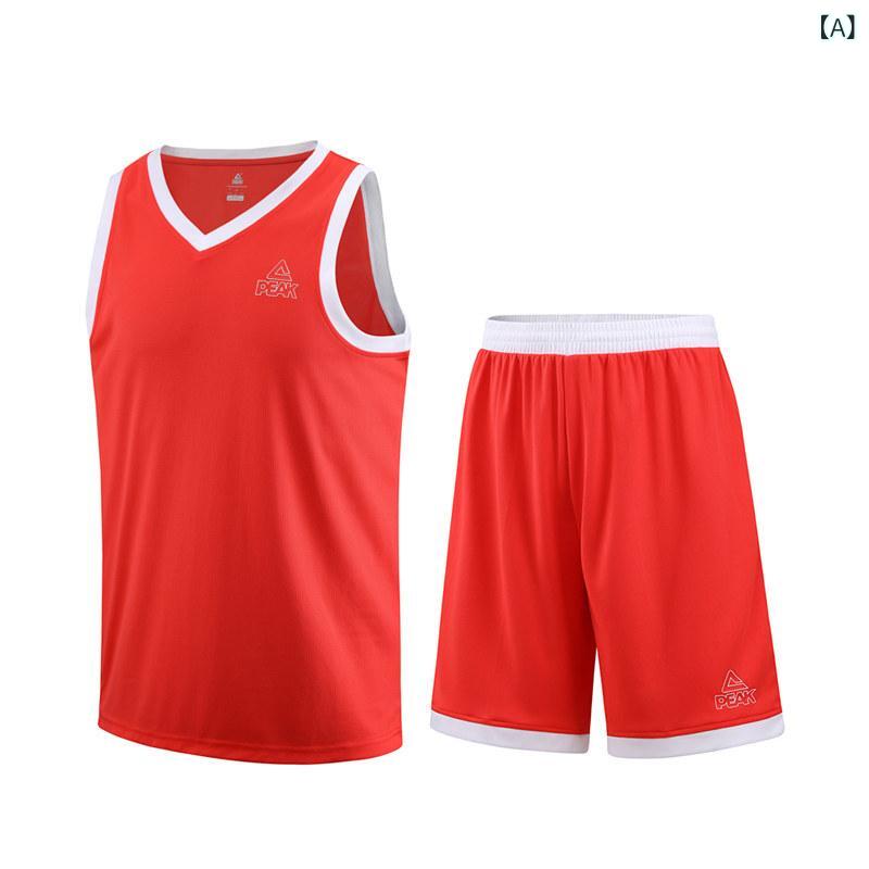 Other - メンズ バスケットボール ウェア セット 夏用 速乾 タンクトップ トップス 試合 トレーニング 吸湿速乾 スポーツ ジャージ 軽量 通気性 男性用 アクティブウェア