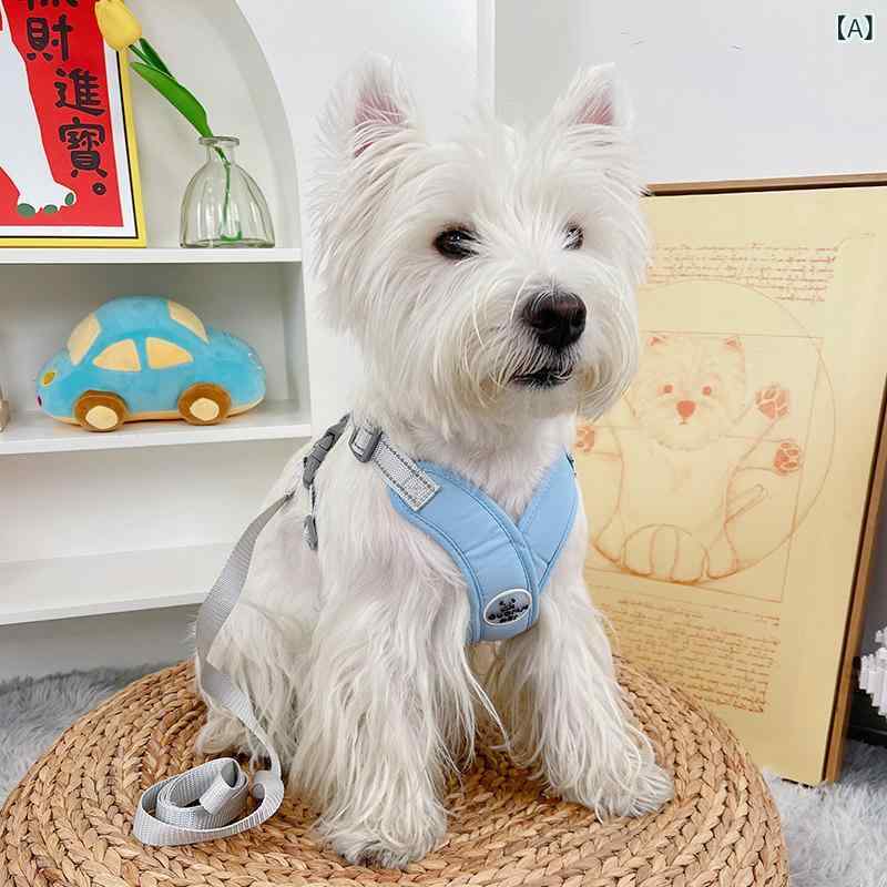 樂天商城 - ペットハーネス 小型犬用 背心式 リード付き 散歩グッズ 外出用 調整可能 軽量素材 快適フィット 日常使い