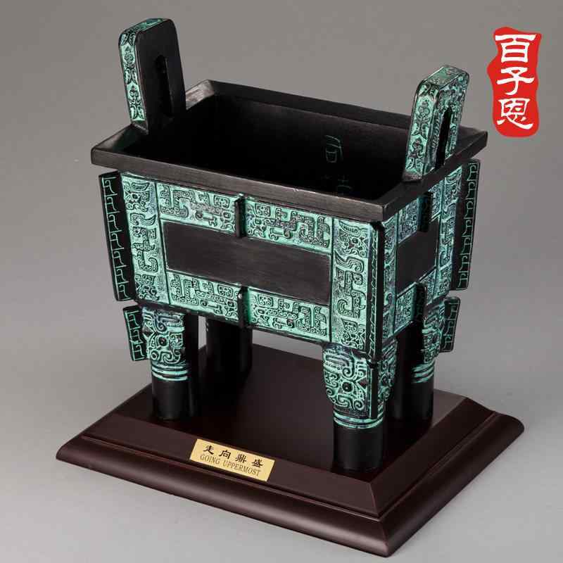 青銅器 置物 中国風 工芸品 インテリア 装飾 コレクション アイテム 金属製 芸術品 ディスプレイ オブジェ 伝統工芸 彫刻 オブジェ 美術品