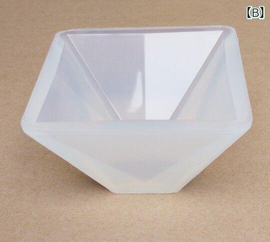 ベネフィメントショップのシリコン型 金字塔型 八面八辺形 手作り置物用 DIYアクセサリー 柔軟素材 耐久性 形状安定｜アングル2