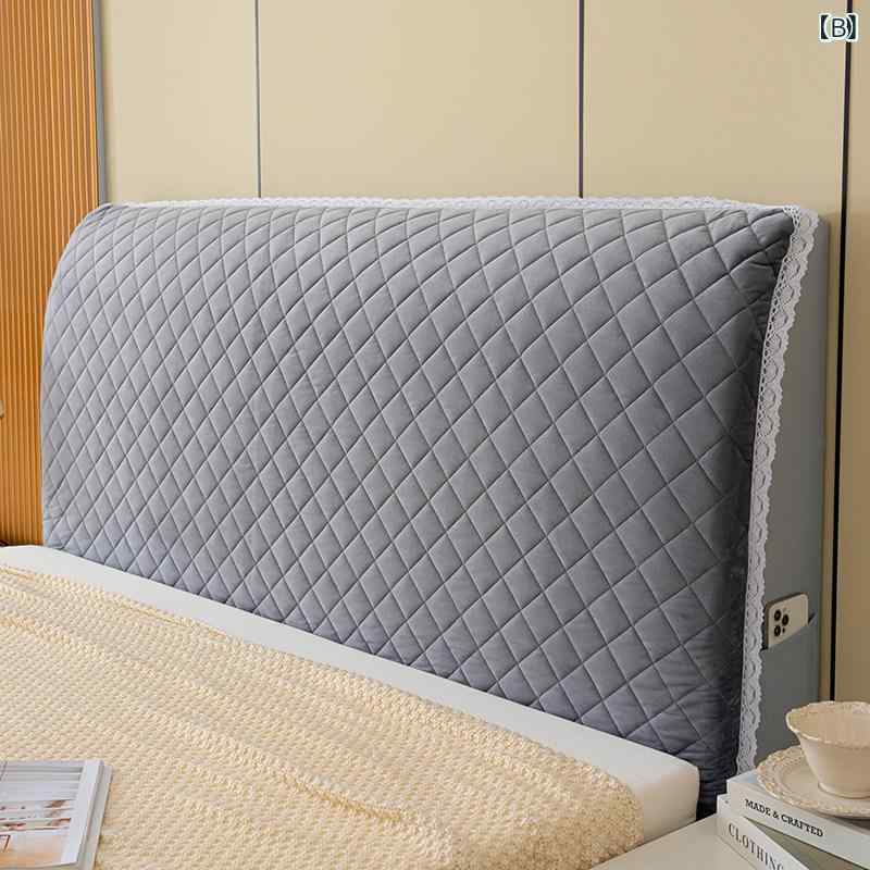 ベッドヘッドカバー 木製ベッド用 ソフトクッション 厚手 防塵 保護カバー 汎用 ヘ...