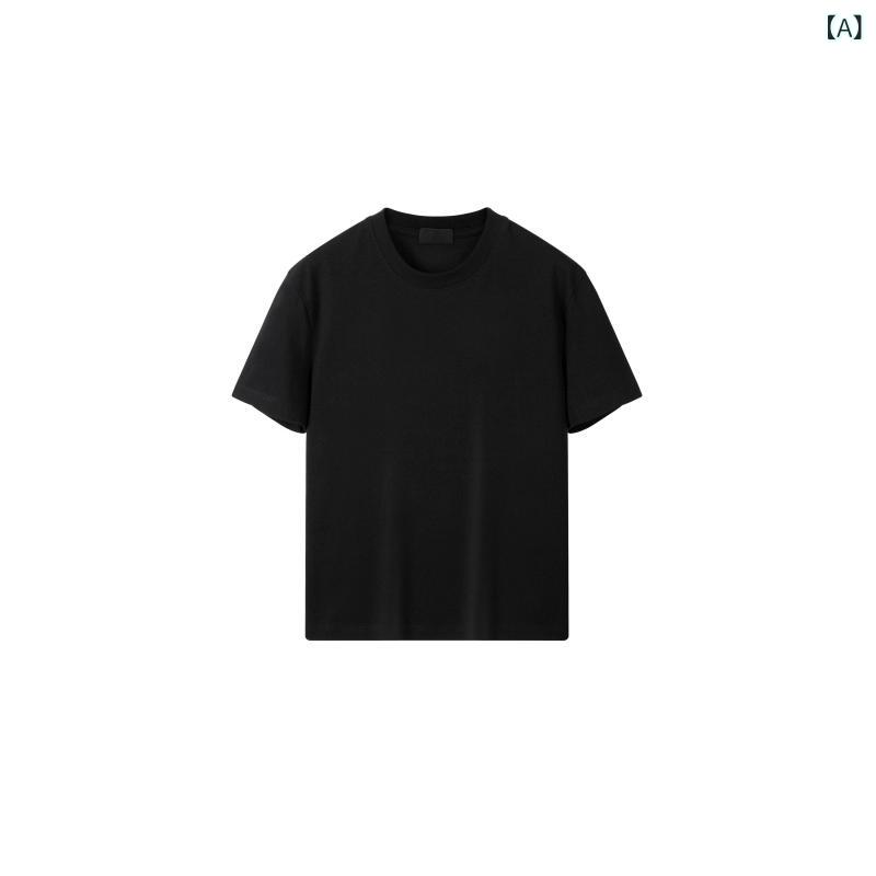 夹克 - トップス メンズ レディース 短袖 スポーツ Tシャツ 夏用 ストレートショルダー 吸湿速乾 軽量 再生繊維 ジムウェア ランニング 普段使い