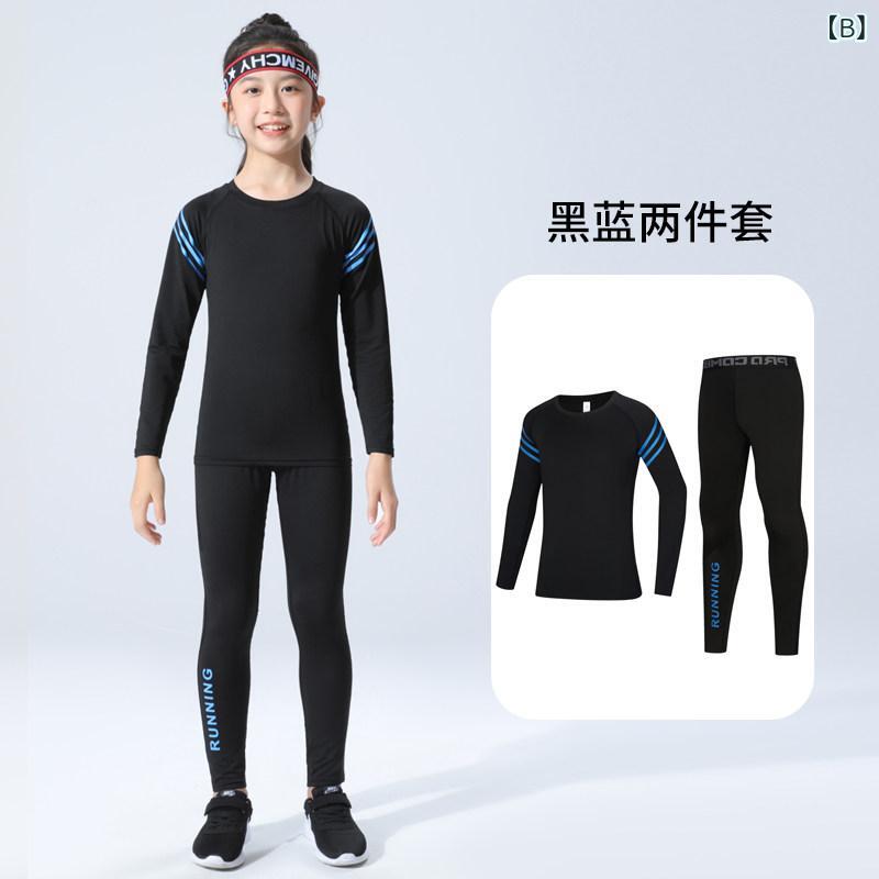 ベネフィメントショップの体操服 女の子用 トレーニングウェア タイトフィット バスケットボール インナー 速乾 保温 フリース 秋冬用 軽量 伸縮性 吸湿 機能性｜アングル2