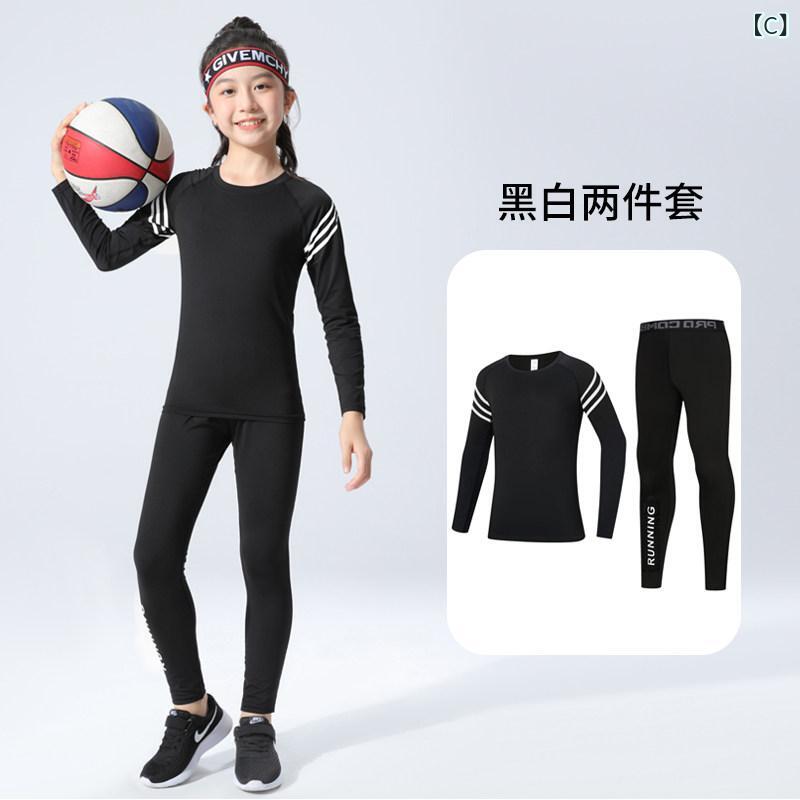 ベネフィメントショップの体操服 女の子用 トレーニングウェア タイトフィット バスケットボール インナー 速乾 保温 フリース 秋冬用 軽量 伸縮性 吸湿 機能性｜アングル3