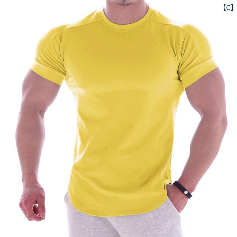 ベネフィメントショップのメンズ トレーニング Tシャツ フィットネス タイトフィット 伸縮性 吸湿速乾 短袖 ランニング ジョギング バスケットボール ジムウェア 普段使い カジュアルスタイル｜アングル3
