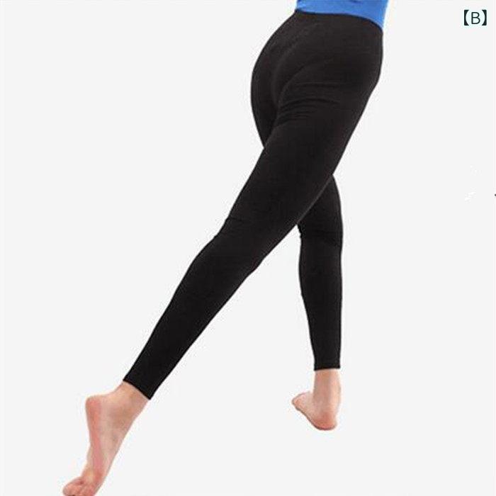 ダンス レギンス ブラック 七分丈 バレエ ヨガ フィットネス ストレッチ コットン 弾力 タイトフィット 吸湿速乾 軽量 動きやすい 女性用 室内 トレーニング ウェア