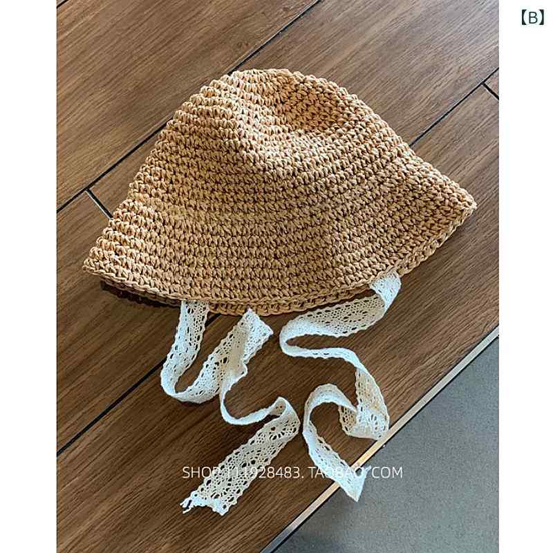 夏用 子供 麦わら帽子 ベビー 男女 外出 日よけ 海辺 UVカット ビーチ 遮光 軽量 ...