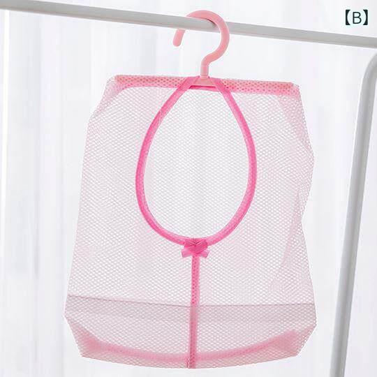 収納 ネット バッグ かわいい キャンディカラー ハンギング式 メッシュ素材 洗濯 ...
