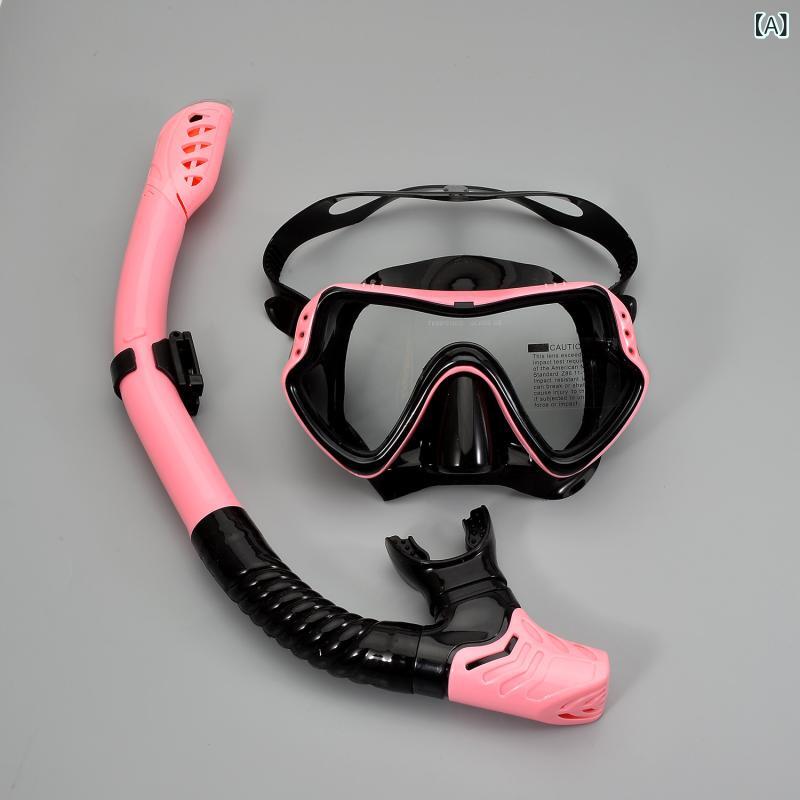 Other - 潜水マスク セット 成人用 防霧 ドライスノーケル 呼吸器 シリコン素材 防水 快適フィット 水中探検 游泳装備 アクアスポーツ