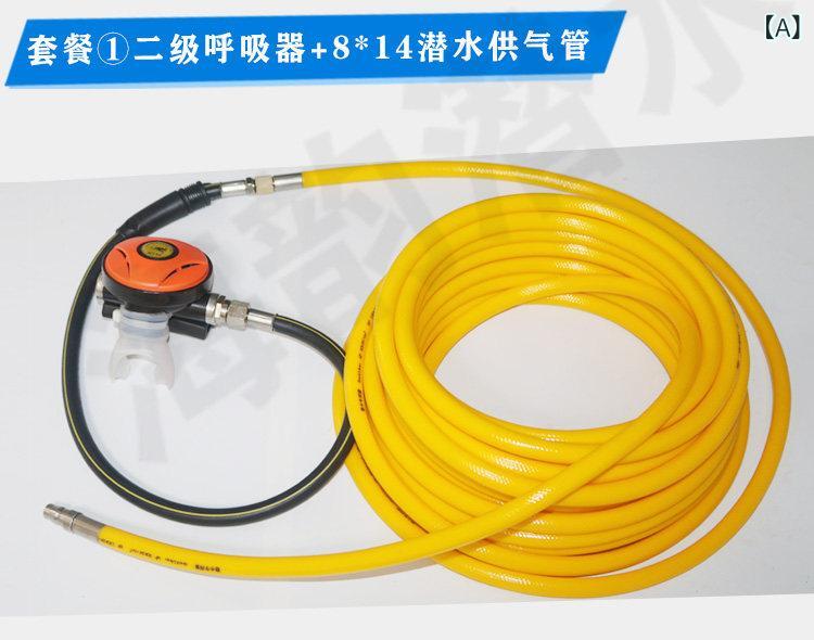 Snorkel - ダイビング装備 長管呼吸器 ポータブルセット 深潜水用 浮遊ホース 延長マウスピース 空気供給 水中スポーツ 軽量 水中探検 アウトドア