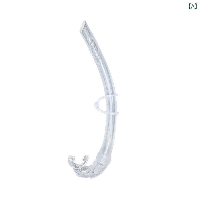 Snorkel - スノーケル ダイビング 呼吸管 シリコン製 折りたたみ式 シュノーケリング チューブ フリーダイビング用 柔軟素材 軽量 ソフト 水中用 潜水 アクセサリー