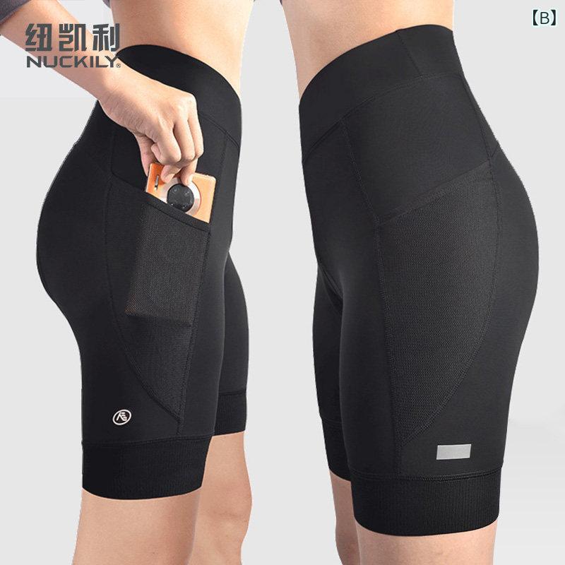 レディース サイクリング ショーツ シリコンパッド 衝撃吸収 プロ用 スピニングバ...
