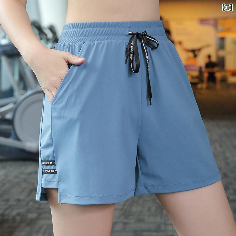レディース 大きめサイズ ゆったり ショートパンツ 夏用 ヨガ ランニング フィット...